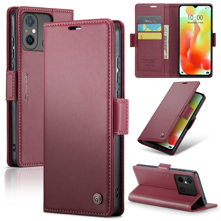 Custodia portafoglio in pelle con fibbia per Xiaomi Poco X5 Pro