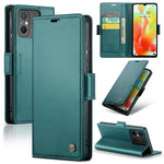 Custodia portafoglio in pelle con fibbia per Xiaomi Poco X5 Pro