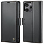 Custodia portafoglio in pelle con RFID per Xiaomi Redmi Note 13