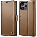 Custodia portafoglio in pelle con RFID per Xiaomi Redmi Note 13