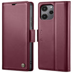 Custodia portafoglio in pelle con RFID per Xiaomi Redmi Note 13