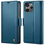 Custodia portafoglio in pelle con RFID per Xiaomi Redmi Note 13