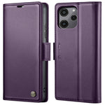 Custodia portafoglio in pelle con RFID per Xiaomi Redmi Note 13