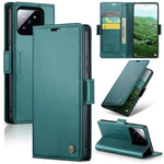 Custodia portafoglio in pelle con fibbia per Xiaomi 14 Pro
