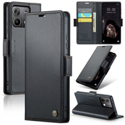 Custodia per telefono in pelle antifurto RFID CaseMe 023 con fibbia a farfalla, For Xiaomi Redmi Note 13 5G, For Xiaomi Redmi Note 13 Pro+ 5G, For Xiaomi Redmi Note 13 Pro 5G, For Xiaomi Redmi 12 4G／12 5G／Note 12R／POCO M6 Pro 5G