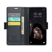 Custodia per telefono in pelle antifurto RFID CaseMe 023 con fibbia a farfalla, For Xiaomi Redmi Note 13 5G, For Xiaomi Redmi Note 13 Pro+ 5G, For Xiaomi Redmi Note 13 Pro 5G, For Xiaomi Redmi 12 4G／12 5G／Note 12R／POCO M6 Pro 5G