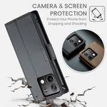 Custodia portafoglio in pelle con RFID per Xiaomi Redmi Note 13