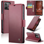 Custodia portafoglio in pelle con RFID per Xiaomi Redmi Note 13