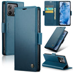 Custodia portafoglio in pelle con RFID per Xiaomi Redmi Note 13