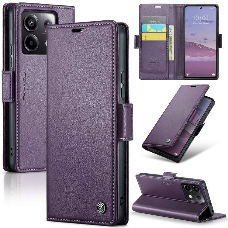 Custodia portafoglio in pelle con fibbia per Xiaomi 14 Pro