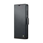 Custodia portafoglio in pelle con fibbia per Xiaomi 14 Pro
