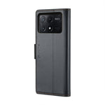 Custodia portafoglio in pelle con fibbia per Xiaomi 14 Pro