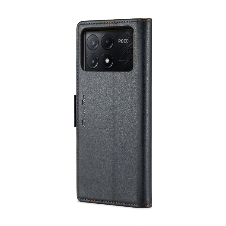 Custodia portafoglio in pelle con fibbia per Xiaomi 14 Pro