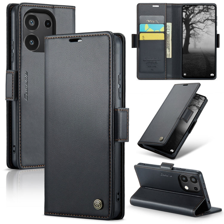 Custodia portafoglio in pelle con fibbia per Xiaomi Redmi