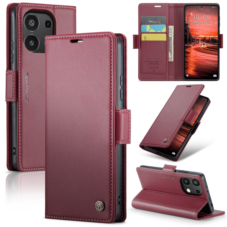 Custodia portafoglio in pelle con fibbia per Xiaomi Redmi