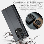 Custodia portafoglio in pelle con fibbia per Xiaomi Redmi