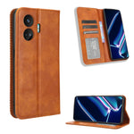 Custodia per telefono in pelle con trama retrò con fibbia magnetica, For Realme C65 4G, For Realme GT Neo5 SE