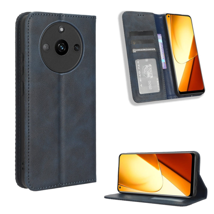 Custodia in pelle con fibbia magnetica per Realme 11 4G