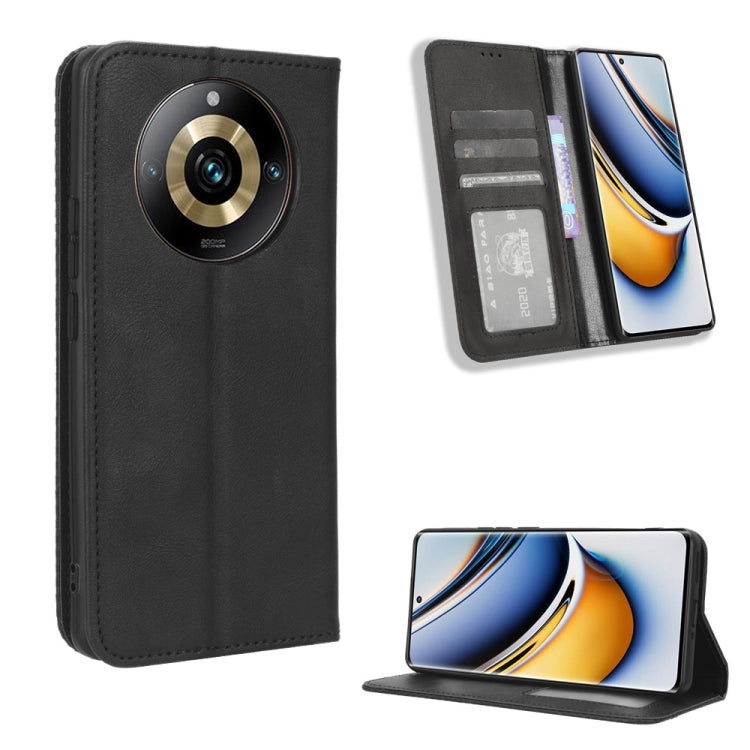 Custodia in pelle con fibbia magnetica per Realme 11 4G