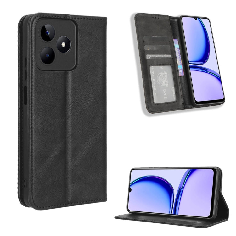 Custodia in pelle con fibbia magnetica per Realme 11 4G