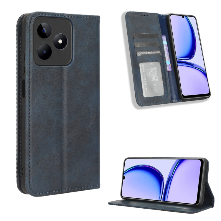 Custodia in pelle con fibbia magnetica per Realme 11 4G