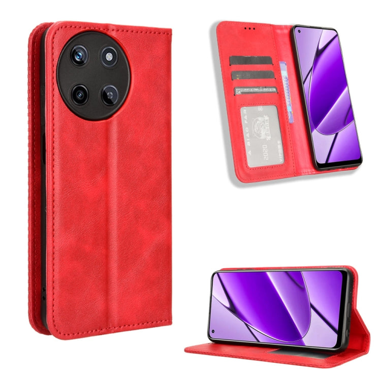 Custodia in pelle con fibbia magnetica per Realme 11 4G