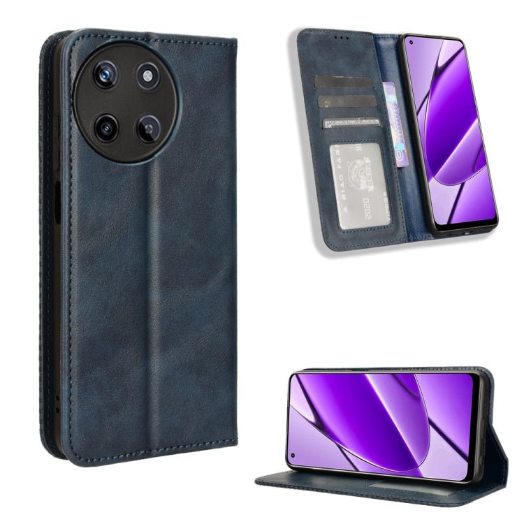Custodia in pelle con fibbia magnetica per Realme 11 4G