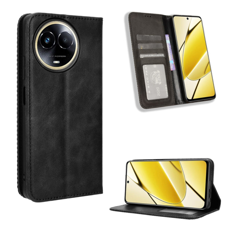 Custodia in pelle con fibbia magnetica per Realme 11 4G