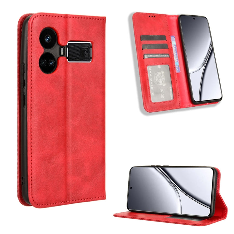 Custodia in pelle con fibbia magnetica per Realme 11 4G