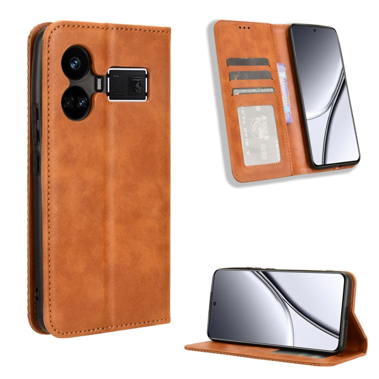 Custodia in pelle con fibbia magnetica per Realme 11 4G