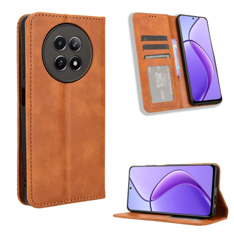 Custodia in pelle con fibbia magnetica per Realme 12 e 12X 5G