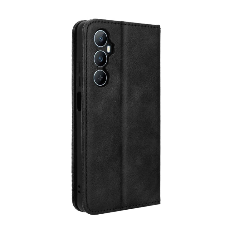 Custodia per telefono in pelle con trama retrò con fibbia magnetica, For Realme C65 4G, For Realme GT Neo5 SE