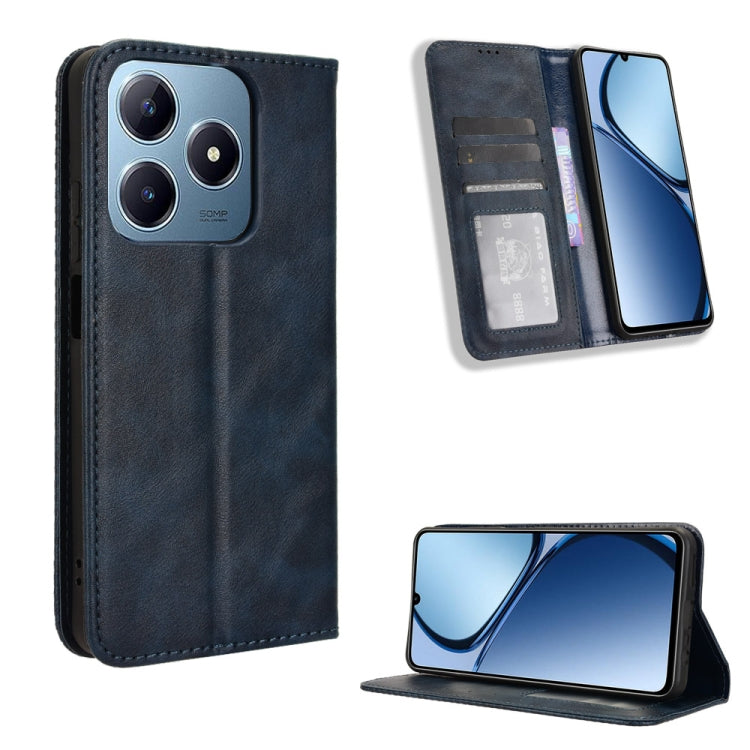 Custodia in pelle con fibbia magnetica per Realme 13+ 5G e modelli compatibili