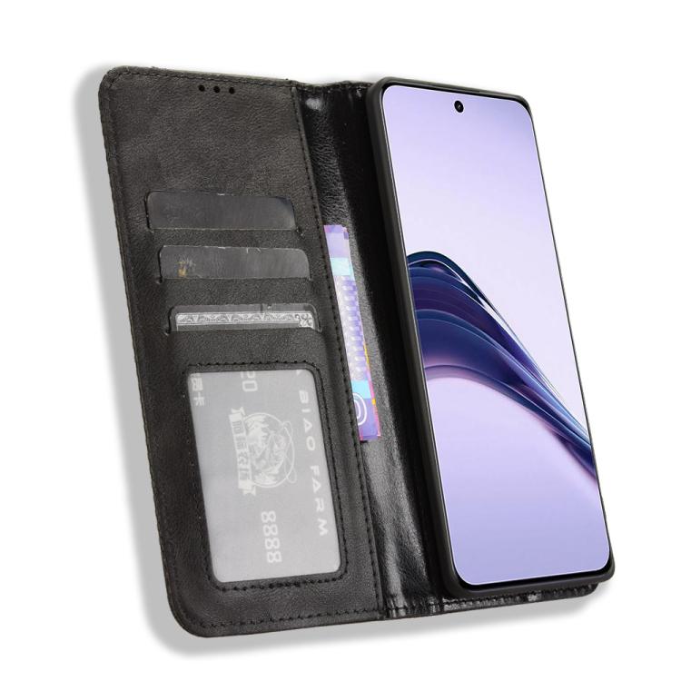 Custodia in pelle con fibbia magnetica per Realme 13+ 5G e modelli compatibili