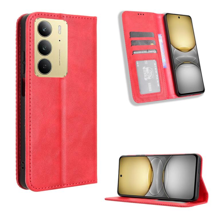 Custodia in pelle con fibbia magnetica per Realme GT7 Pro