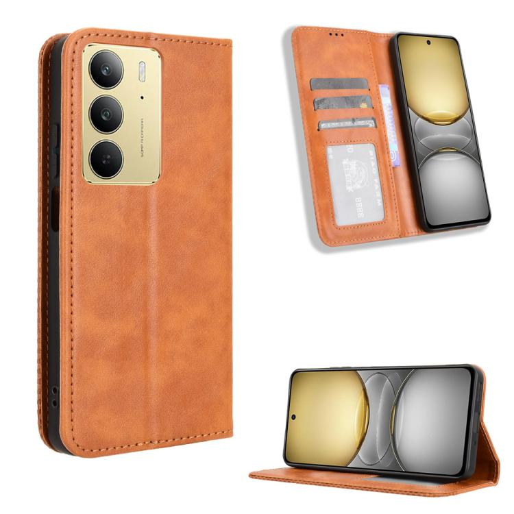 Custodia in pelle con fibbia magnetica per Realme GT7 Pro
