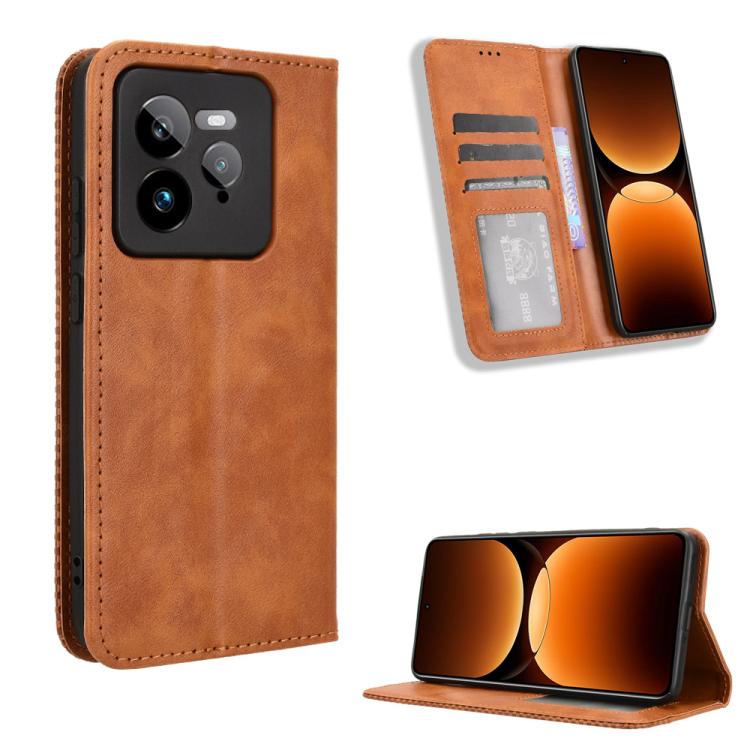 Custodia in pelle con fibbia magnetica per Realme GT7 Pro