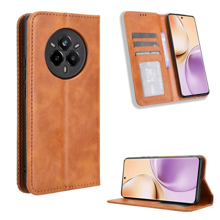 Custodia in pelle con fibbia magnetica per Realme GT7 Pro