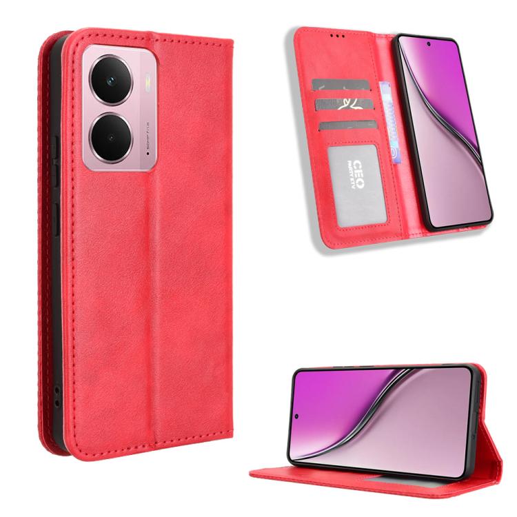 Custodia in pelle con fibbia magnetica per Realme C71 4G e modelli compatibili