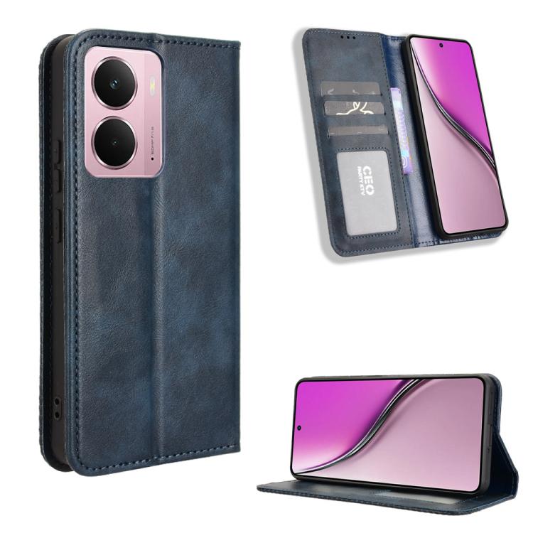 Custodia in pelle con fibbia magnetica per Realme C71 4G e modelli compatibili