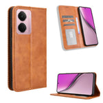 Custodia in pelle con fibbia magnetica per Realme C71 4G e modelli compatibili