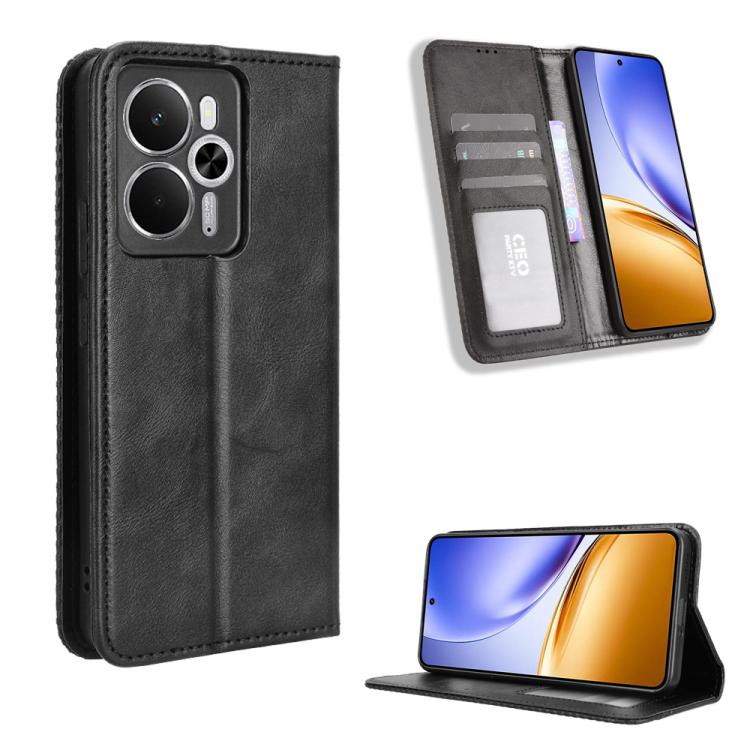 Custodia in pelle con fibbia magnetica per Realme C71 4G e modelli compatibili