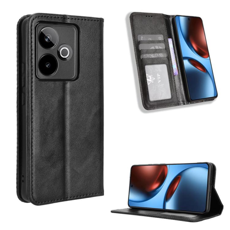 Custodia in pelle con fibbia magnetica per Realme C71 4G e modelli compatibili