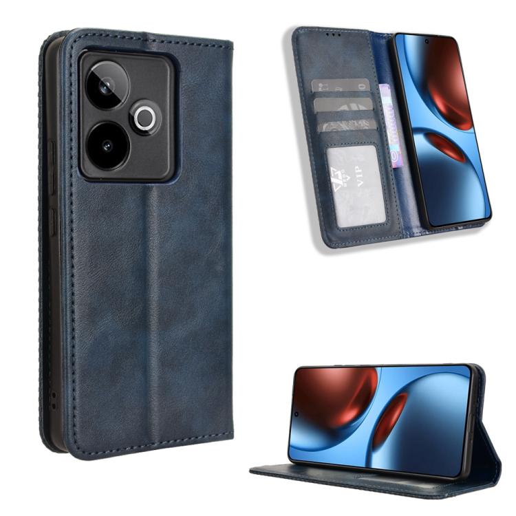Custodia in pelle con fibbia magnetica per Realme C71 4G e modelli compatibili