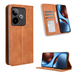 Custodia in pelle con fibbia magnetica per Realme C71 4G e modelli compatibili