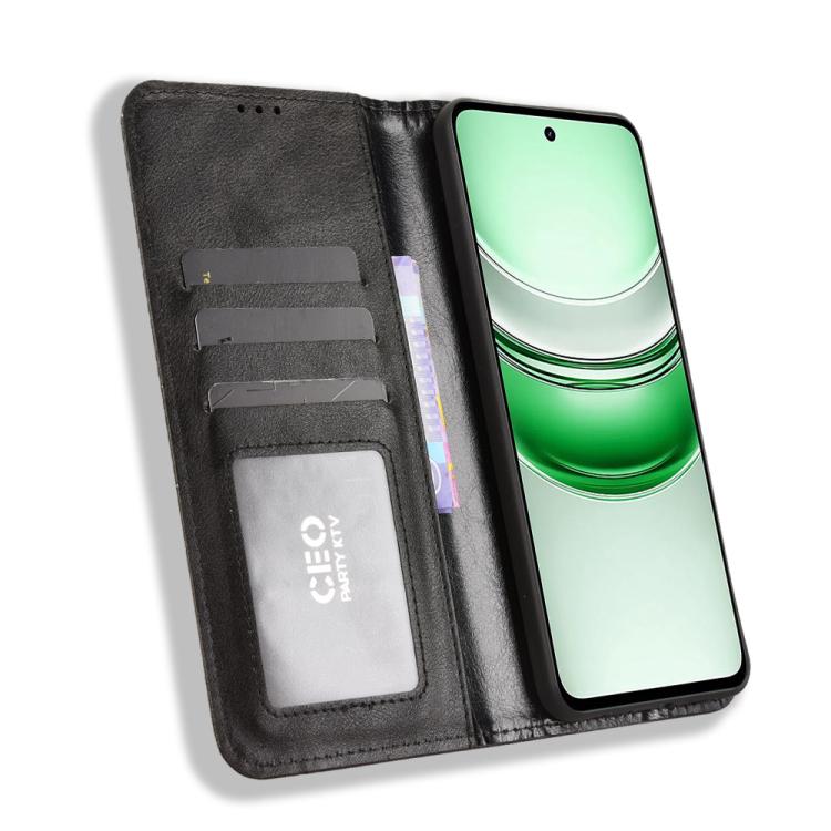 Custodia in pelle con fibbia magnetica per Realme C71 4G e modelli compatibili
