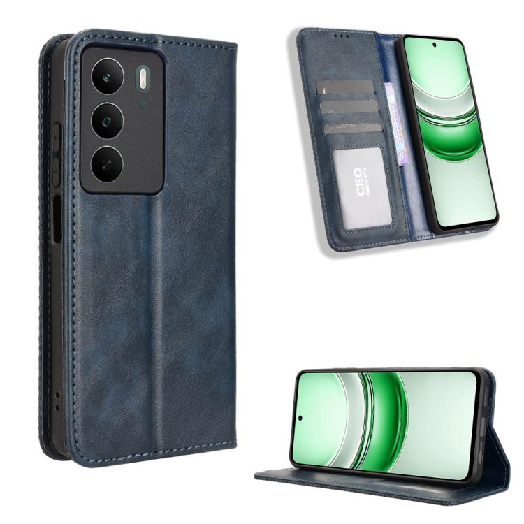 Custodia in pelle con fibbia magnetica per Realme C71 4G e modelli compatibili