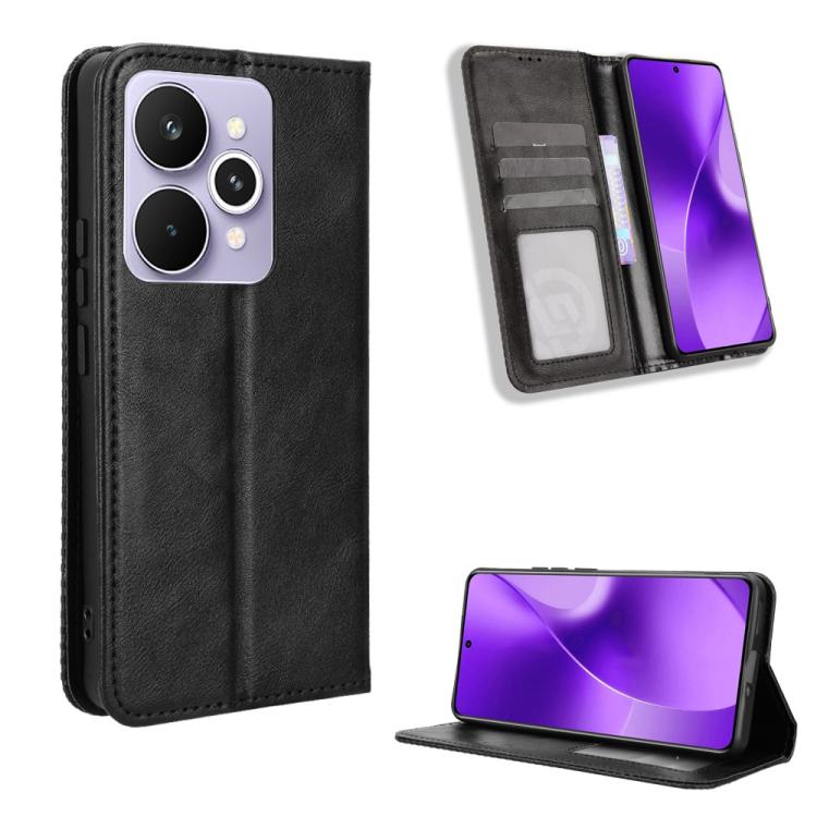 Custodia in pelle con fibbia magnetica per Realme P4 Pro 5G