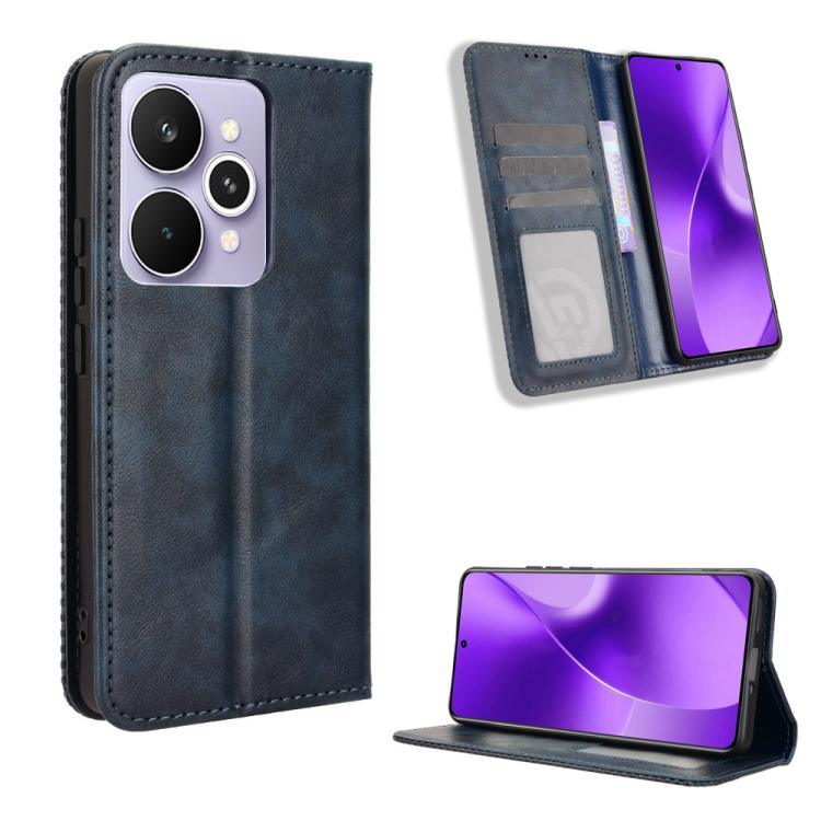 Custodia in pelle con fibbia magnetica per Realme P4 Pro 5G