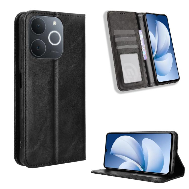 Custodia in pelle con fibbia magnetica per Realme P4 Pro 5G